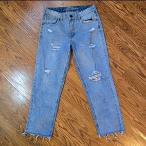 Distressed Blue Women's Jeans